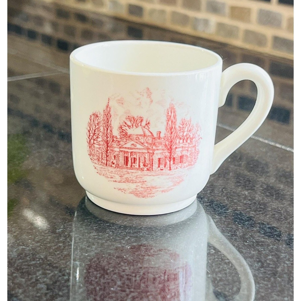 Vintage Wedgwood Monticello Demitasse Tea Cup Home of Thomas Jefferson